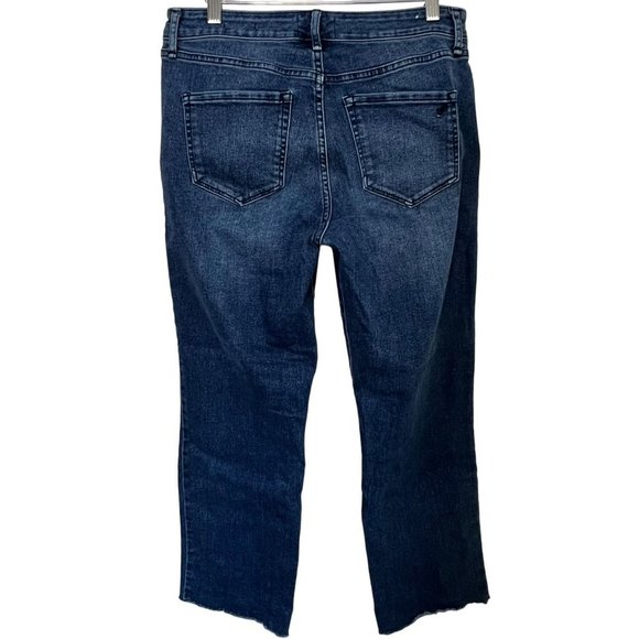 WILLIAM RAST MEDIUM WASH HIGH RISE STRAIGHT CROP DENIM JEANS SIZE 30 - Picture 7 of 9